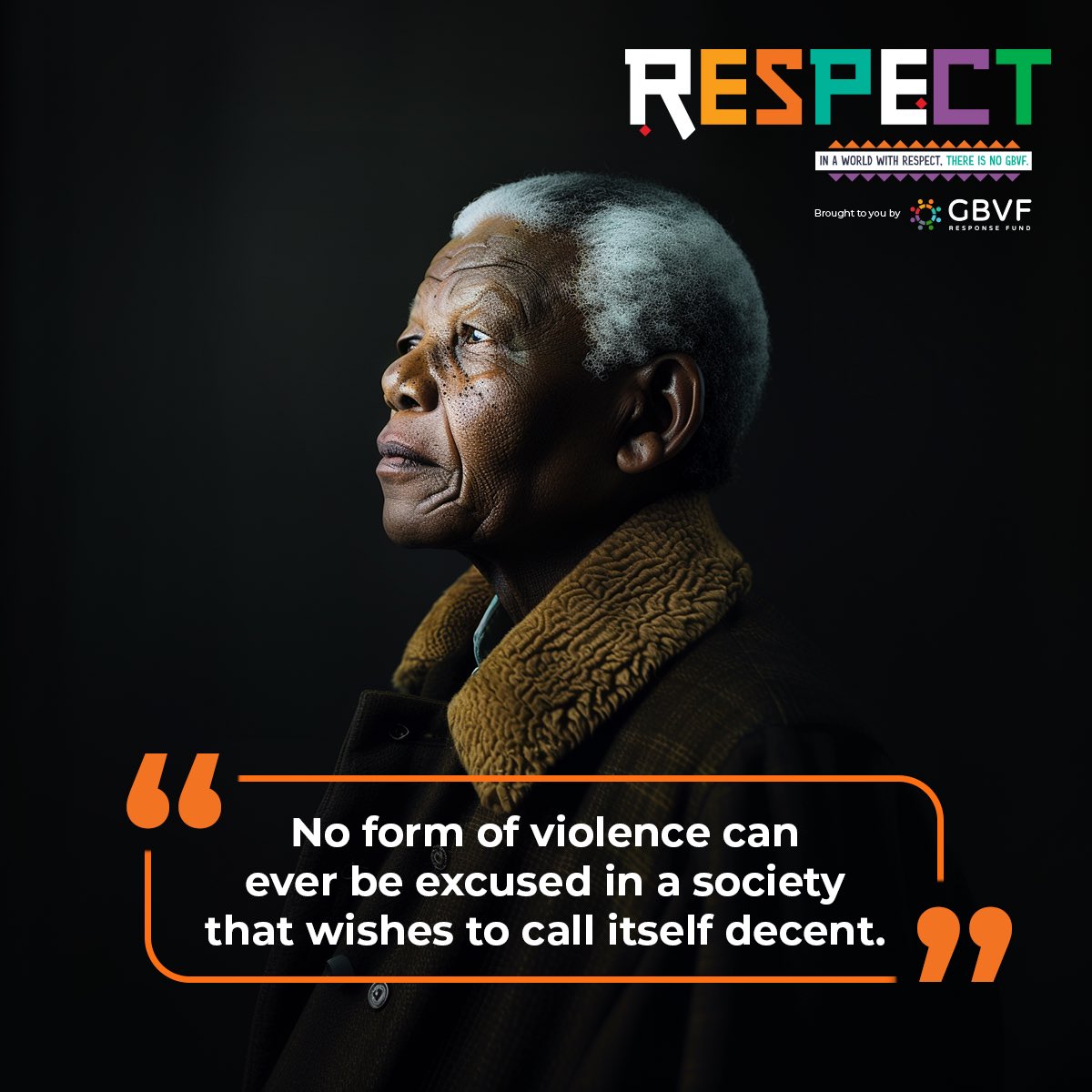 GBVF_Fund's tweet photo. Today, we honour the legacy of a man who inspired a nation to stand up against injustice. His unwavering dedication to freedom and equality fuels our mission to create a world where everyone can live without fear of Gender-Based Violence and Femicide. #PreventGBVF #RESPECT. https://t.co/fG2RMTjlkH