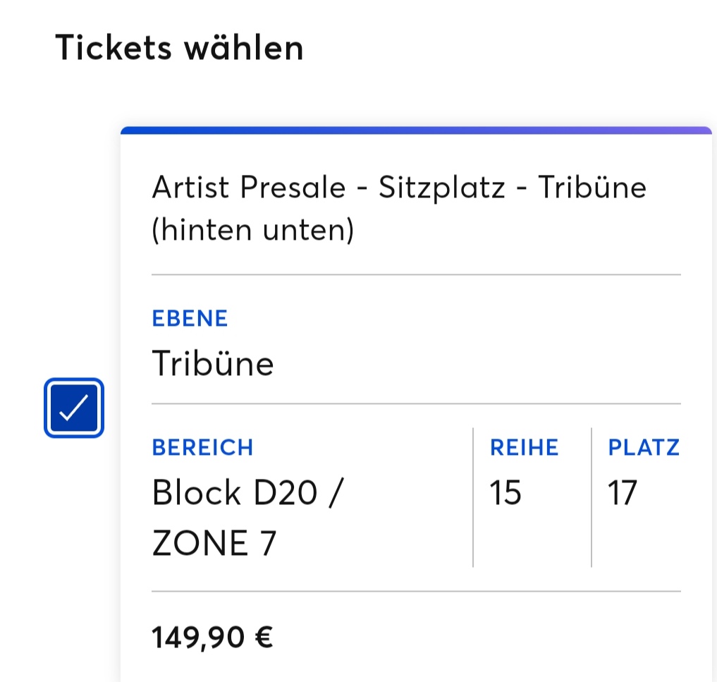 rw_owl's tweet photo. Verkaufe mein Adele ticket für 10.08 Block D20, Reihe 15- 150€ nur per PayPal goods and services 😊
-
Selling my Adele ticket for 10.08  Block D20, Raw 15 only via PayPal 150 
#AdeleinMunich #Adele https://t.co/am6k1rMBua