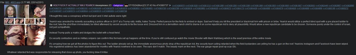 adamfrancisco_'s tweet photo. Here are some interesting posts I found about the image of the dead shooter that was leaked (Maxwell Yearick) as well as a WHY and HOW https://t.co/lahytSodg0