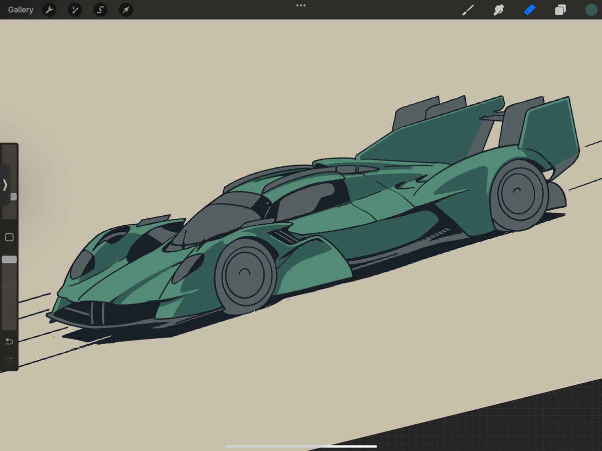 Valkyrie Actual Race Car Version seen testing at Silverstone so I did an inkover for a clearer idea

-looks intense man
-RIP organic ribbon wing 😢
-phew. still got The Cool Diffuser
-the current WEC solution of ‘tiny wing threaded through huge endplates’ is funny