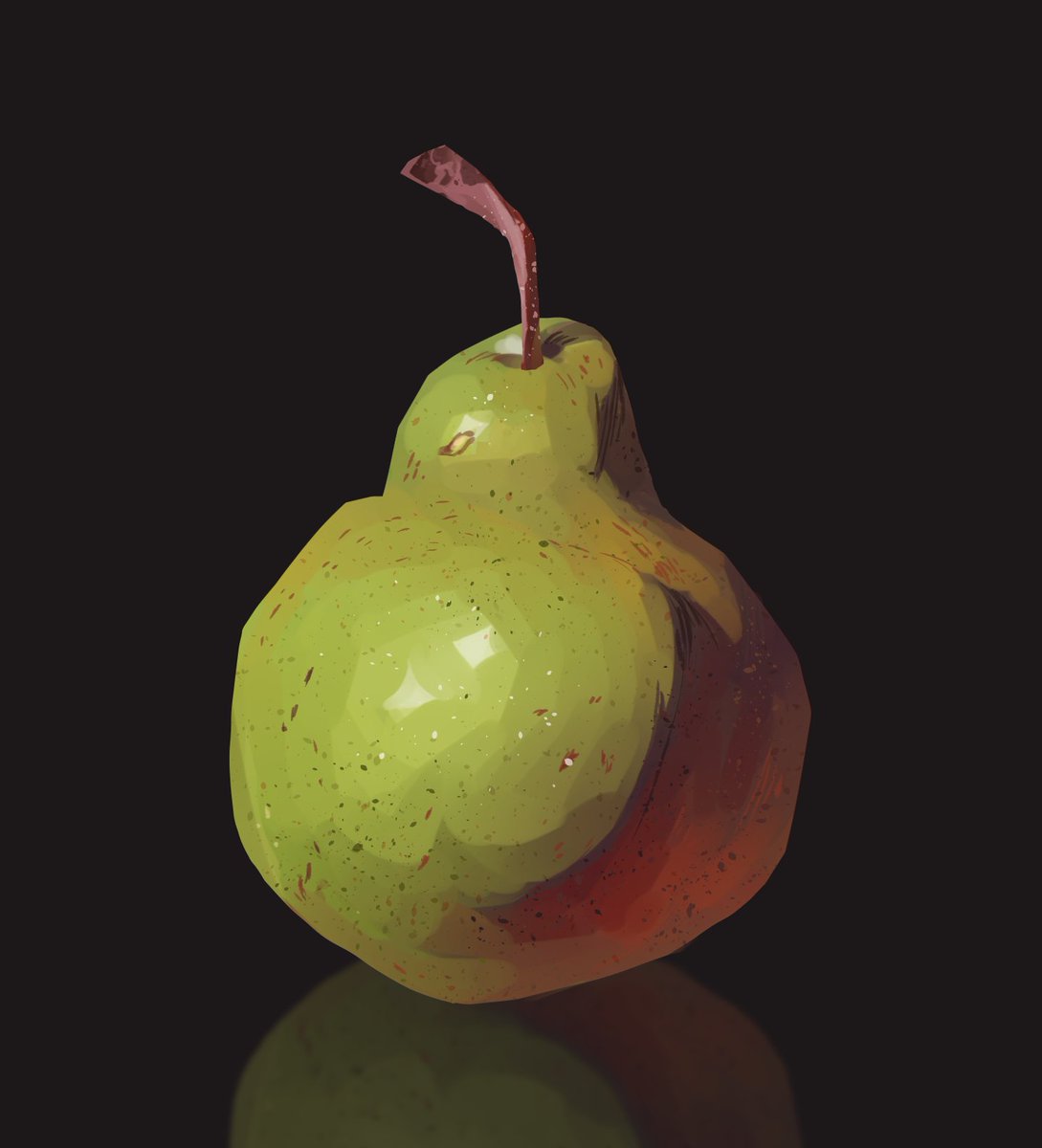 Pear colour and light study! Trying to exercise my art muscles more daily, trying to post more often too ^^