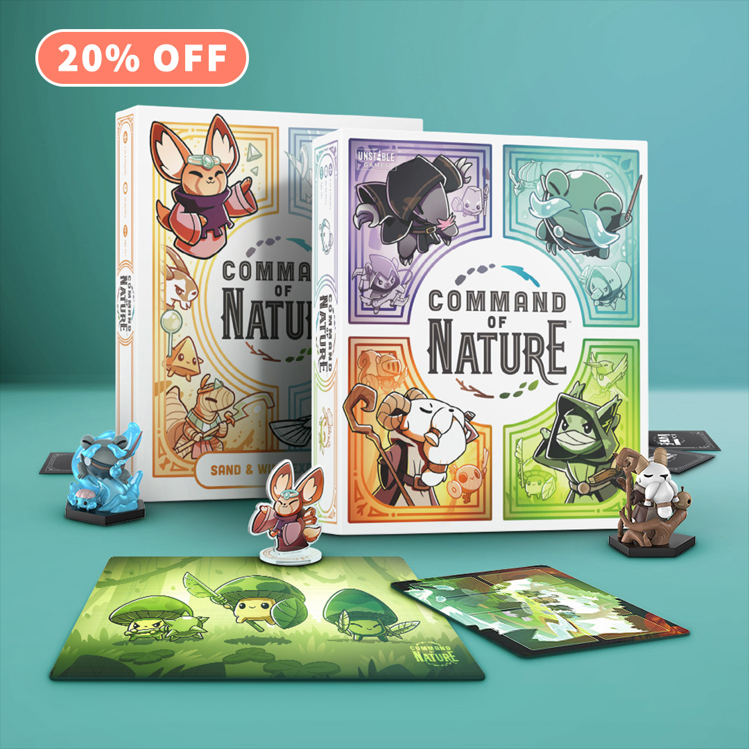 UnstableGamesHQ's tweet photo. Are you a completionist? 😎 Shop Command of Nature and Casting Shadows: Molten Rock Expansion bundles to get the game plus all related add ons with the click of a button ⚡️ 20% off now!
___________________
#UnstableGames #CommandOfNature #CastingShadows #boardgames #boardgamegeek https://t.co/mnhM4GSZFL