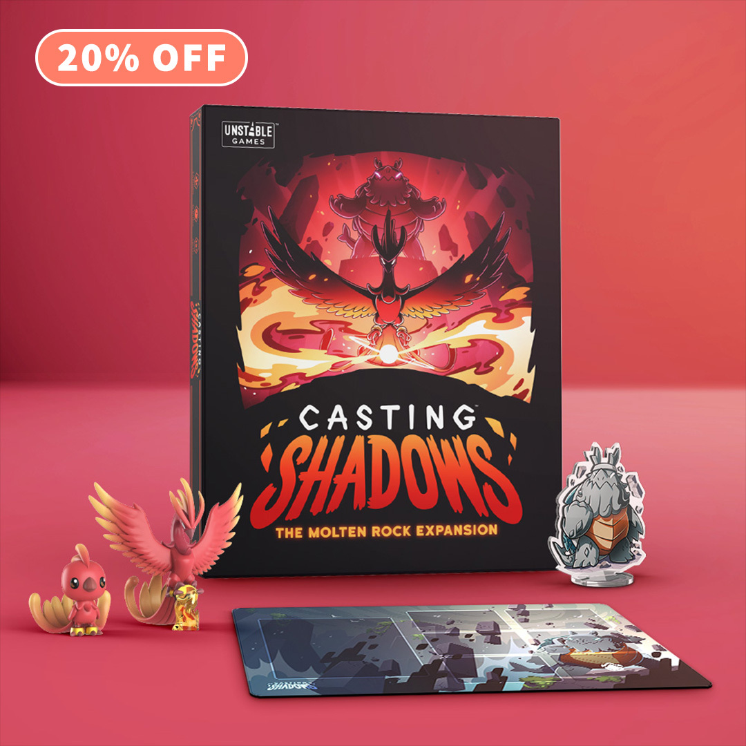 UnstableGamesHQ's tweet photo. Are you a completionist? 😎 Shop Command of Nature and Casting Shadows: Molten Rock Expansion bundles to get the game plus all related add ons with the click of a button ⚡️ 20% off now!
___________________
#UnstableGames #CommandOfNature #CastingShadows #boardgames #boardgamegeek https://t.co/mnhM4GSZFL