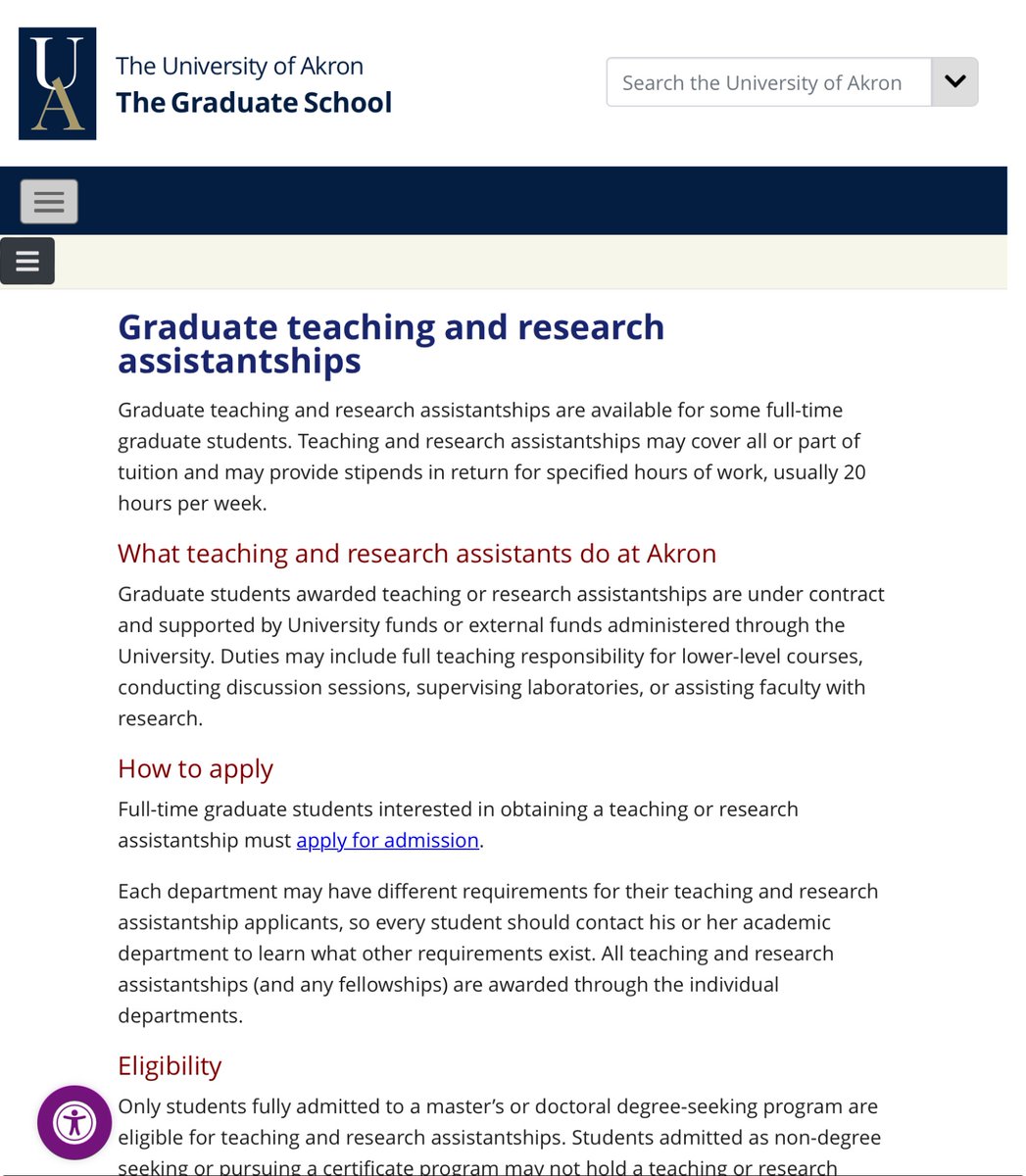 sylviewatikum's tweet photo. Up to 100% of tuition fees + Stipends of unspecified amounts for Masters and PhD students at University of Akron, USA 

Deadline: August 1, 2024

Want to work with me? DM for terms https://t.co/DuVwpW5VQd