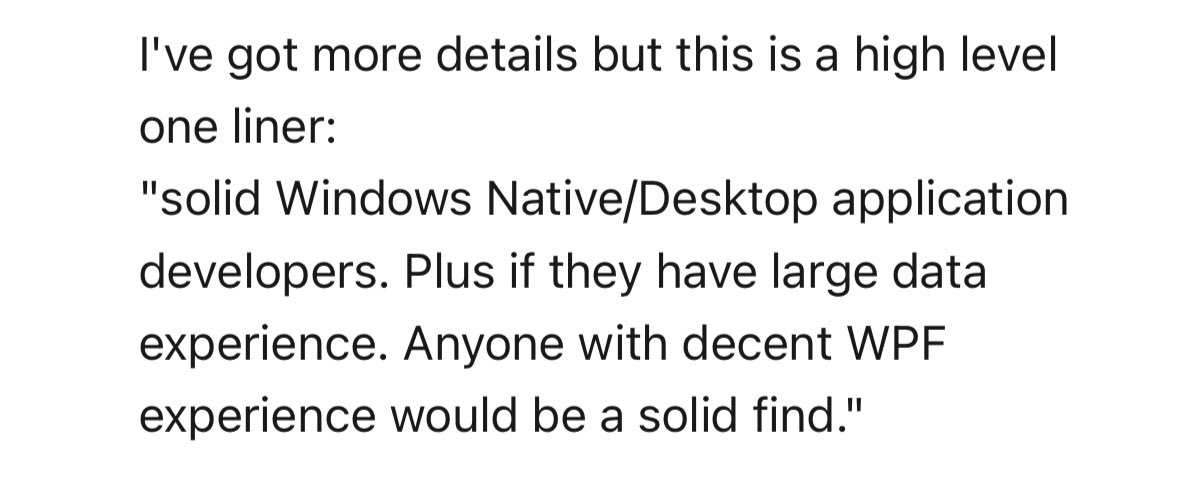1kevgriff's tweet image. Any #wpf people looking for a full time gig? Local (Virginia Beach) or remote! DM me if you’re interested and I’ll connect. #dotnet