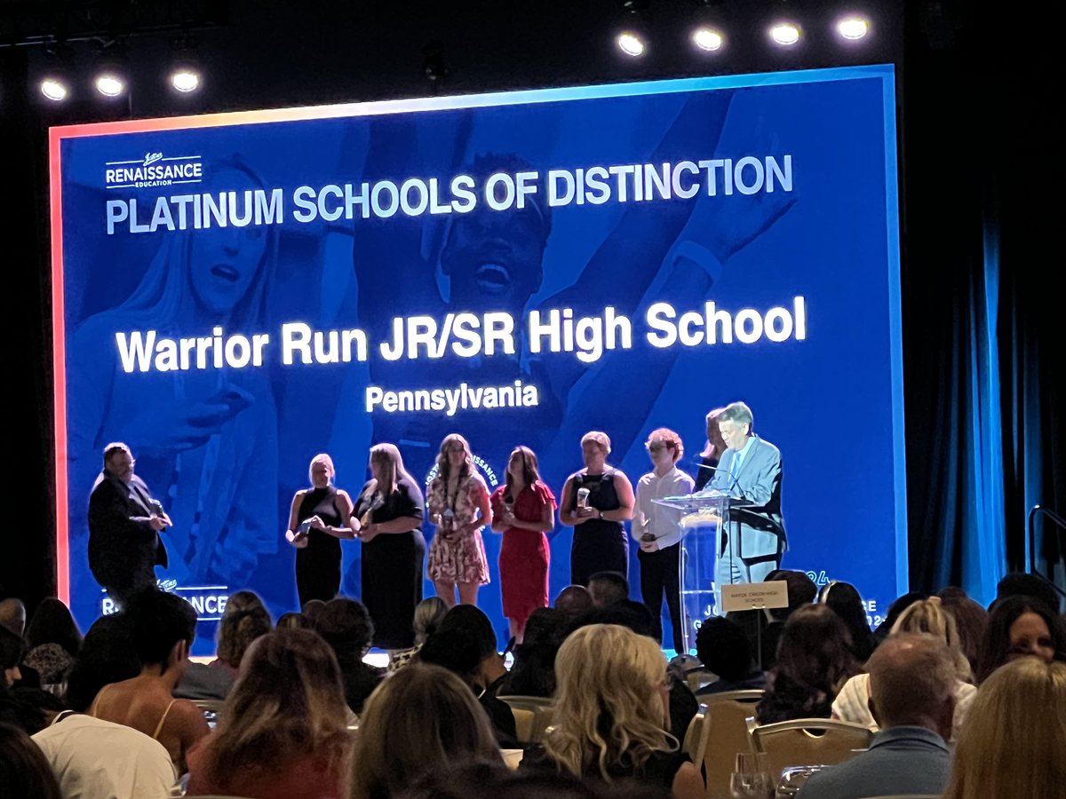 Scott Geesey, CJE (@yearbookscott) on Twitter photo Congrats to my friends from <a href="/WarriorRunSD/">WarriorRunSD</a> <a href="/wrhsprincipals/">Warrior Run Jr/Sr High School</a> among the schools winning the 2024 <a href="/J_Renaissance/">Jostens Renaissance</a> Platinum School of Distinction Award tonight. Great to see their name announced on the big stage! #JRGC Congrats to my friends from <a href="/WarriorRunSD/">WarriorRunSD</a> <a href="/wrhsprincipals/">Warrior Run Jr/Sr High School</a> among the schools winning the 2024 <a href="/J_Renaissance/">Jostens Renaissance</a> Platinum School of Distinction Award tonight. Great to see their name announced on the big stage! #JRGC