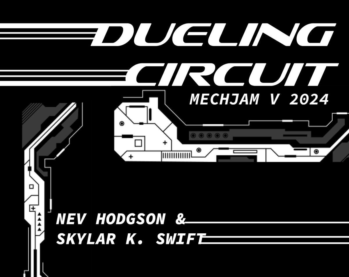 hrt_beats's tweet photo. very happy to announce for @mech_jam V: DUELING CIRCUIT, a fast-paced 1v1 mech battle mini-TTRPG, a collaboration between me and my beloved @ratdickronnie !! 3 pages of high octane fun ⚡️🤖🌟 https://t.co/IzAG2XiDSv