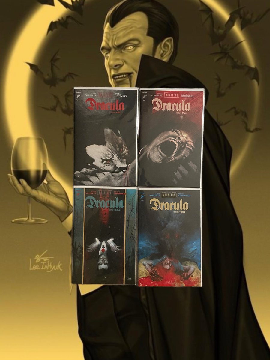 WolfmanRagu's tweet photo. Nice read! Very much enjoyed the art by Martin. Gotta get my hands on Creature from the Boack Lagoon &amp; Frankenstein in the fall #UniversalMonsters #Dracula #JamesTynionIV #MartinSimmonds https://t.co/TH33igRKZQ