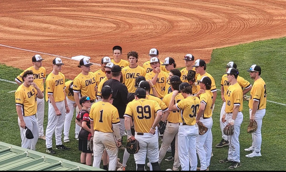 Owls take home a win! 14-4 over the Concord As! WP Carter Sterchi! Drew Bryant coming out of the Bullpen for two innings! CP Pyle, Owen Michelson, Josh Mason, and Jacob Yarberry lead the offense! Yarberry leaves the yard! #hootywhoo