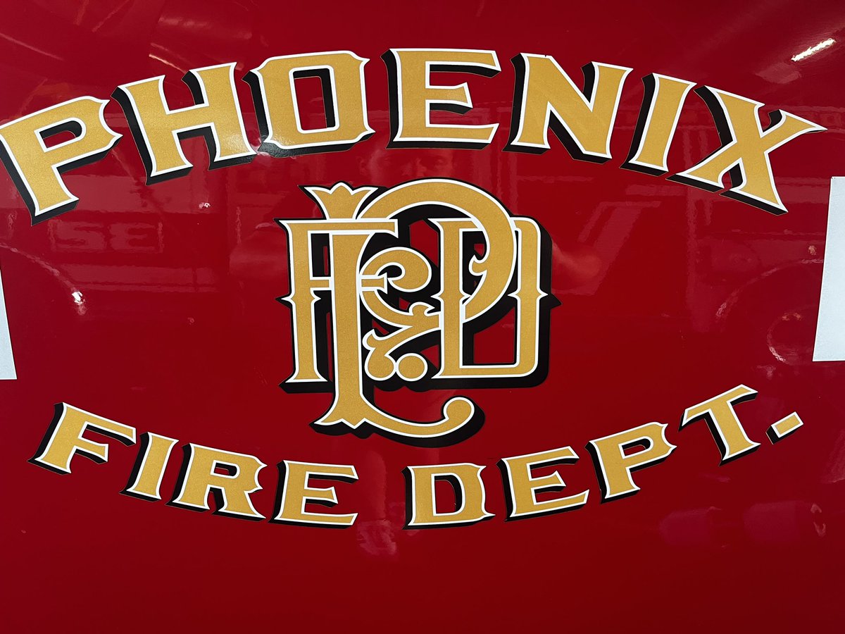 PHXRisingFC's tweet photo. Phoenix Rising’s Emil Cuello, Remi Cabral and Mo Traore responded to an emergency call with Phoenix Fire Station 1 and visited with firefighters at Station 11, 22 and 32 today to show their support and invite them to First Responders Night Friday at 8pm.

#TodosRojos https://t.co/qGLQUgcq3N