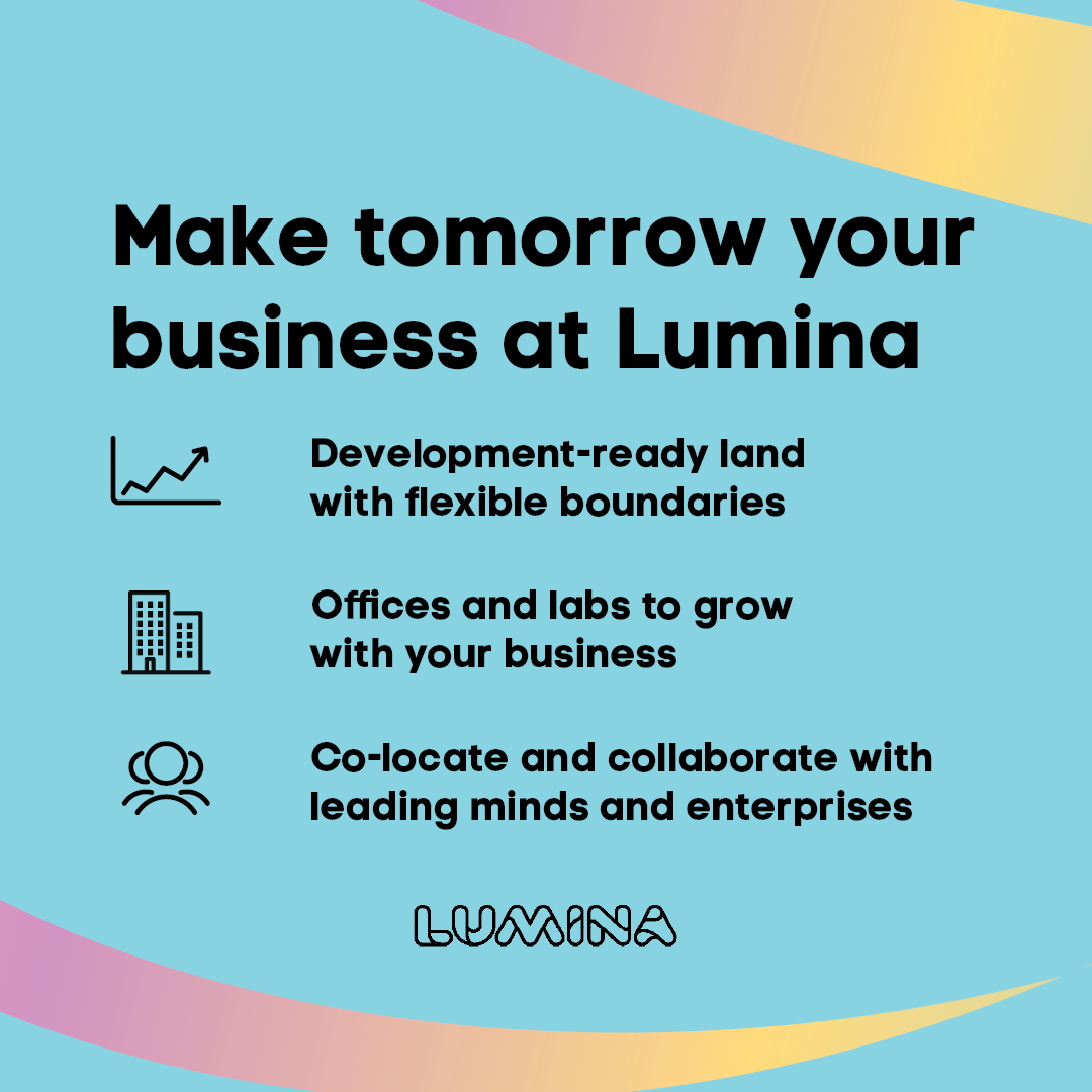 Join our vibrant community &amp; be part of the future of health! Lumina's final dev stage offers prime commercial land, offices &amp; labs for sale or lease. Enquire now 👉 bit.ly/3ydlrHX

#GoldCoast #DevelopmentOpportunity