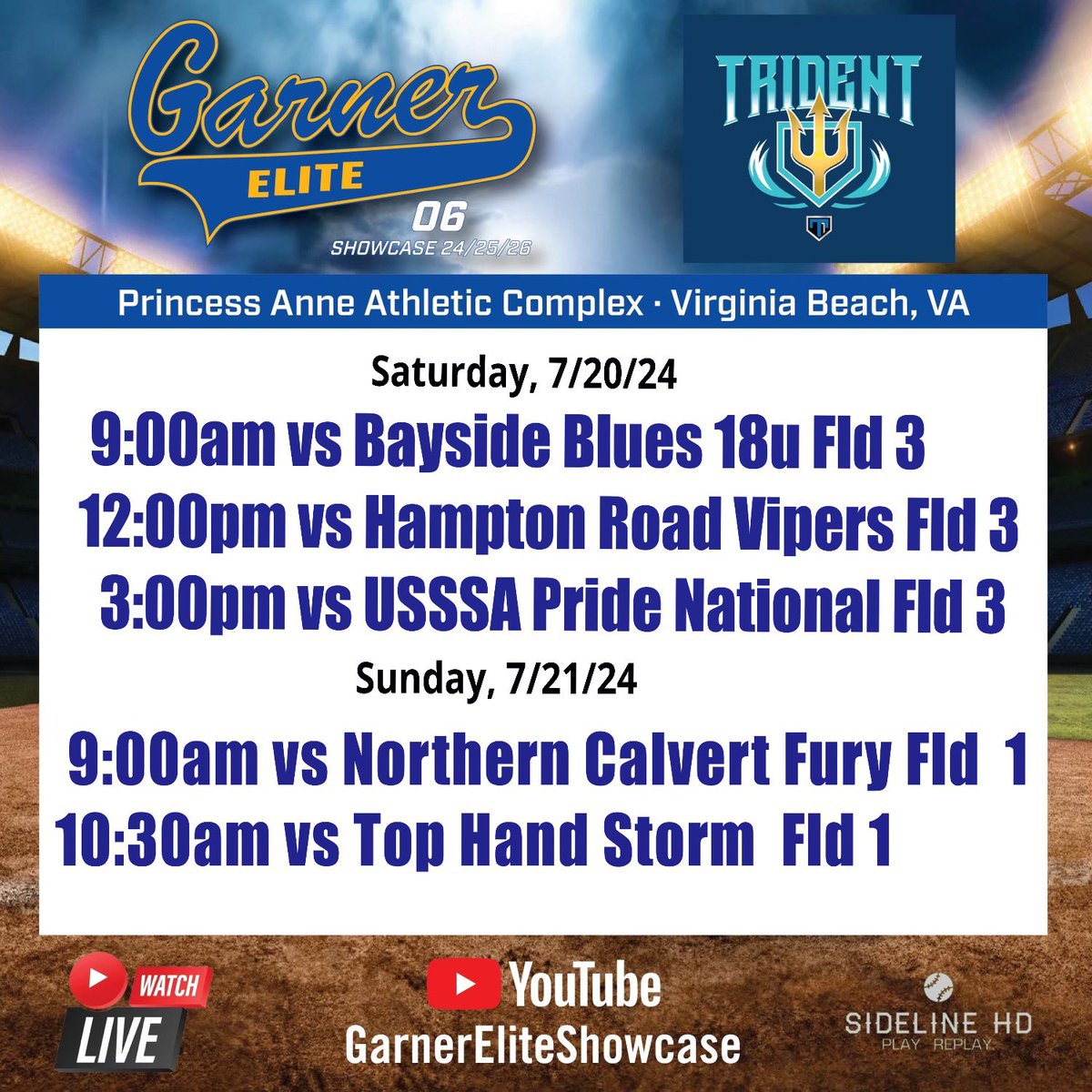 We’re heading to Va Beach! Here’s our schedule!! You need to check these girls out!