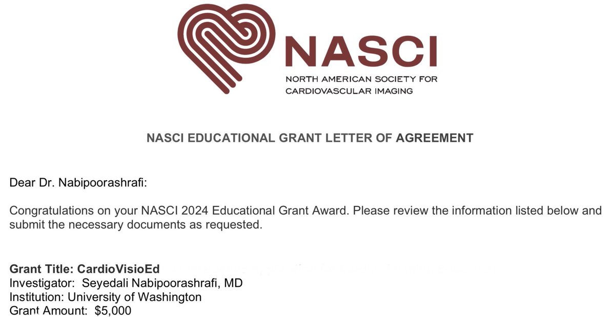 Ali Nabipoor (@alinabipoormd) on Twitter photo Excited to share that my proposal has been selected as the #NASCI2024 Educational #Grant recipient! Again and again, huge thanks to my mentor, <a href="/HamidChalianMD/">Hamid Chalian</a>, for teaching me how to follow my dreams! #NASCI #Award #Boston Excited to share that my proposal has been selected as the #NASCI2024 Educational #Grant recipient! Again and again, huge thanks to my mentor, <a href="/HamidChalianMD/">Hamid Chalian</a>, for teaching me how to follow my dreams! #NASCI #Award #Boston
