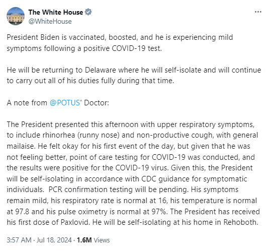 Biden may not be able to fulfill promise to meet with His Holiness the Dalai Lama
Earlier today, the White House sent word that he had contracted COVID-19, making meeting with His Holiness the Dalai Lama even more impossible.#dalailama #biden #COVID-19 #Holiness #tibet #US