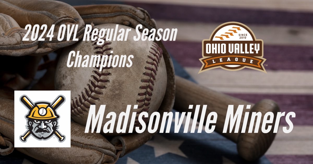 Congratulations to the 2024 OVL regular season champions: Madisonville Miners!