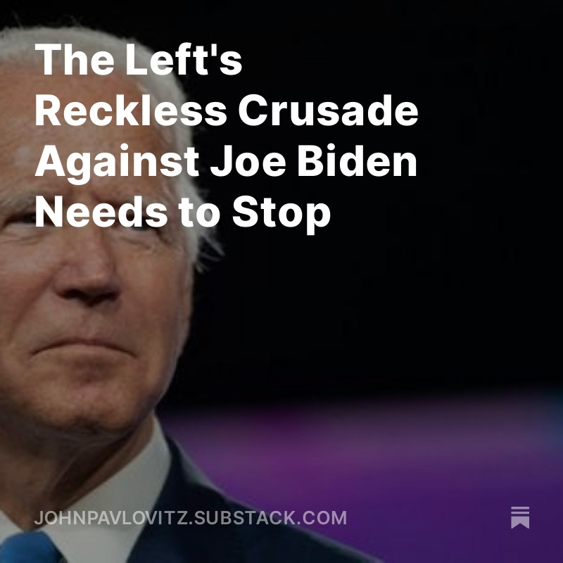 johnpavlovitz's tweet photo. Biden/Harris have an incredible record to run on for reelection. The polls have remained largely unchanged in three weeks, despite real and manufactured crises.

It would be a colossal waste to change the ticket, all because of a single debate performance, a myopic media, and a GOP that has been trying to wag the dog into fascism this week.

Donald Trump:
incited an insurrection,
tried to overturn a free and fair election,
overturned Roe V Wade,
was indicted over 90 times,
was convicted,
weaponized the Supreme Court to exempt him from legal accountability,
is a court-established racist,
is beholden to Putin,
appeared multiple time on the Epstein logs,
will implement Project 2025,
will destroy LGBTQ, women's, people of color's rights.

Every shortsighted Dem politician, pundit, and voter needs to get into the fight for this nation—and get out of the fight against President Biden and Vice President Harris.

We have a Republic to save and currently the greatest barrier to this is you.

If you showed have as much passion and focus over the past three weeks in educating undecided/first timer/apathetic voter and in stopping Trump as you have hand-wringing about Biden, we'd be fine.

The election is in 110 days. When the hell are you going to participate in the fight?

https://t.co/SfWJsxVc7g