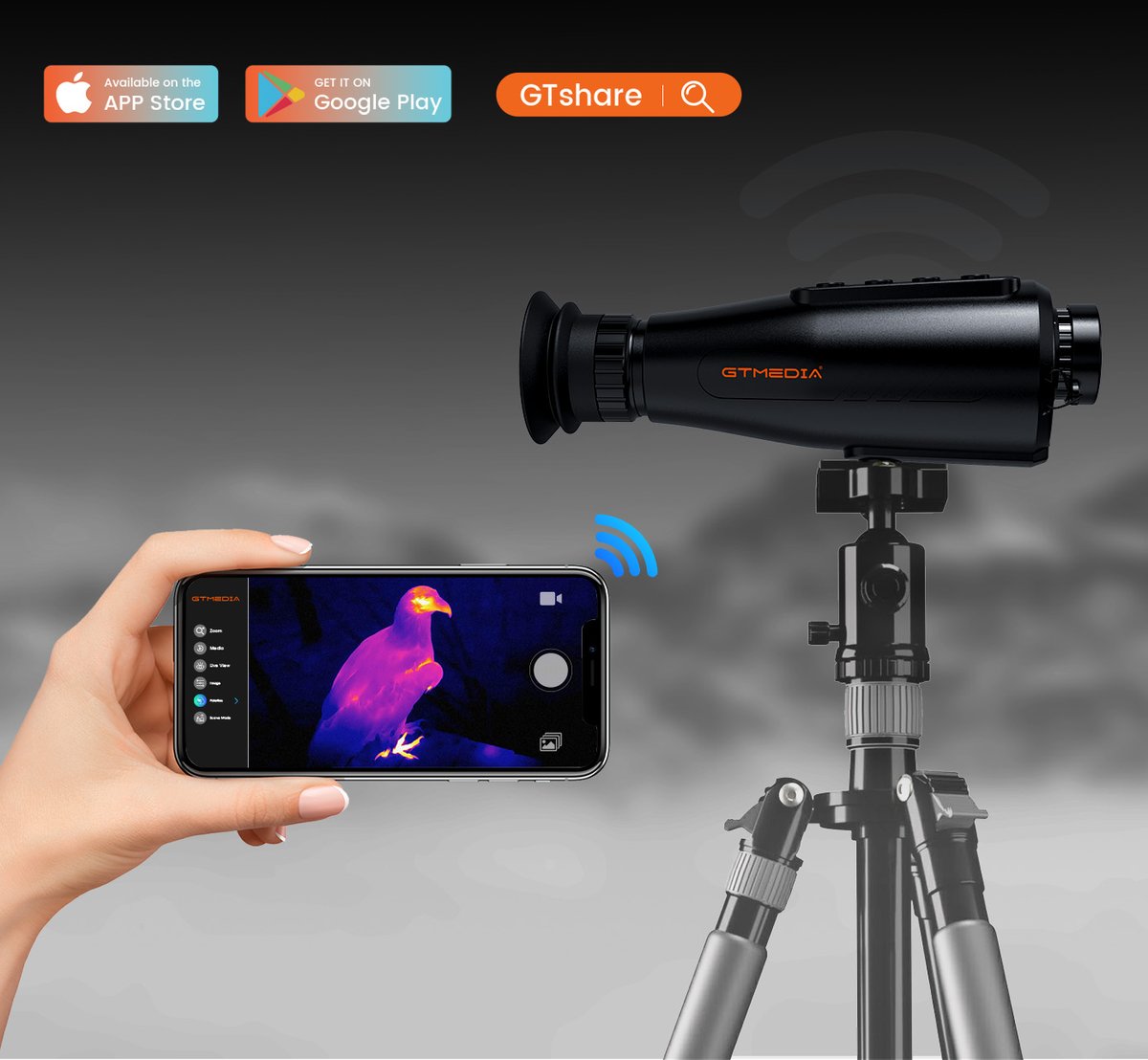 gtmediacn's tweet photo. 2024 New Thermal Imaging Monocular GTMEDIA Hawkeye Ai15 for Hunting # Thermal Imaging monocular #NVG https://t.co/RoKze27qCV
