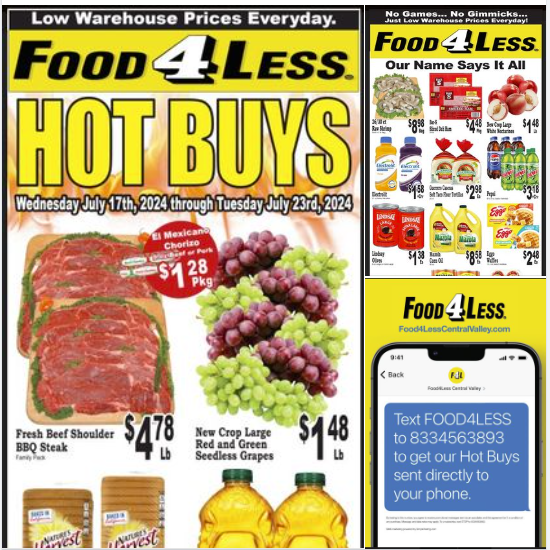 Food4LessCV's tweet image. HOT BUYS on Fresh Beef Shoulder BBQ Steak!  
Get these Hot Buys and more directly to your phone by texting FOOD4LESS to 833-456-3893
