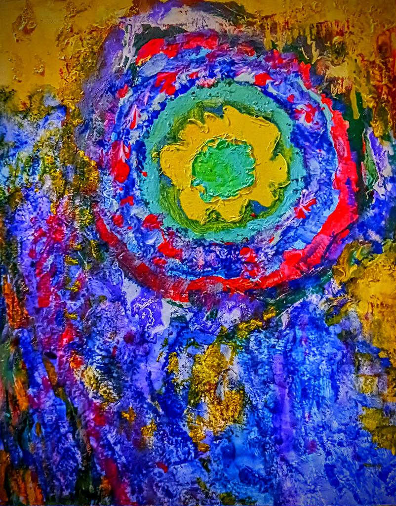 mhall55nine's tweet photo. "Growing flowers on Mars" 'If my dreams, ideas, and thoughts are unlimited, there isn't anything I can't accomplish!' #NotOfThisWorld #abstractart #ArtistsOfTwitter #paintingoftheday https://t.co/aiDdbNrLY3