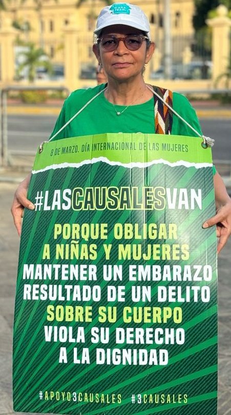 Por la vida,  salud,  dignidad y los derechos humanos fundamentales de las niñas, adolescentes y mujeres dominicanas exigimos la inclusión de las tres causales en el código penal