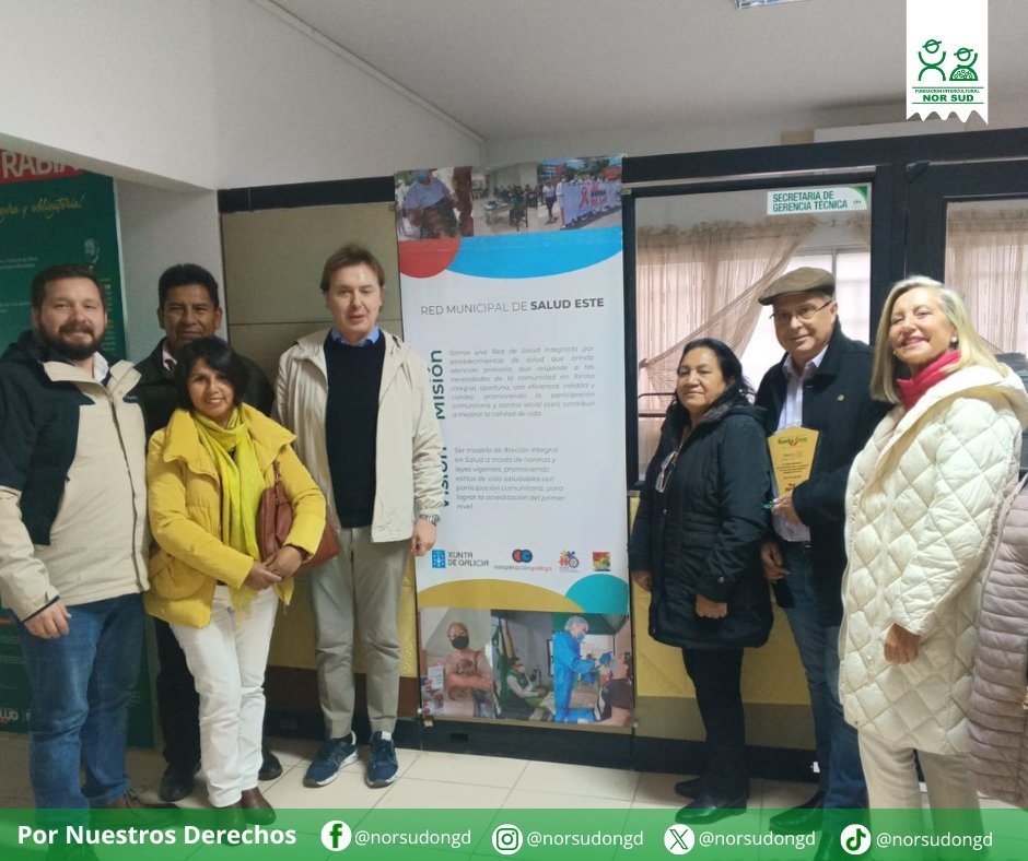 NorSudONGD's tweet photo. Tuvimos la visita de la Xunta de Galicia, como financiador del Proyecto "Fortalecida la Red de Salud pública del Distrito Municipal n° 8 (Plan 3000), Santa Cruz de la Sierra (Bolivia)" proyecto que ejecuto con éxito la Fundación Nor sud en la gestión de mayo 2021 a febrero 2023. https://t.co/NKX0YsxdI7