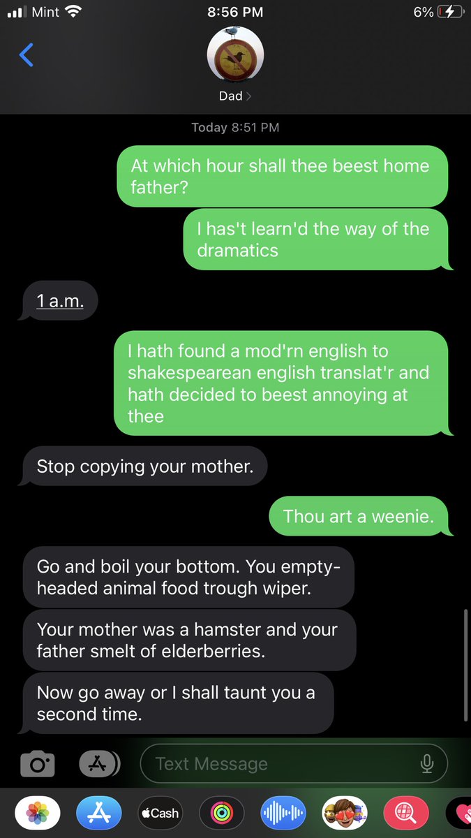 GremlinCryptid's tweet image. Thou art a weenie. Anyway I love my dad for going along with my dumbass bullshit lol❤️