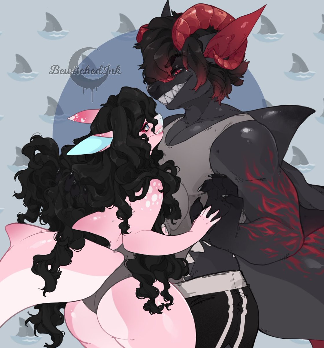 「  SHARK SIGHTING Things are about to get」|☾ WITCH ☾のイラスト