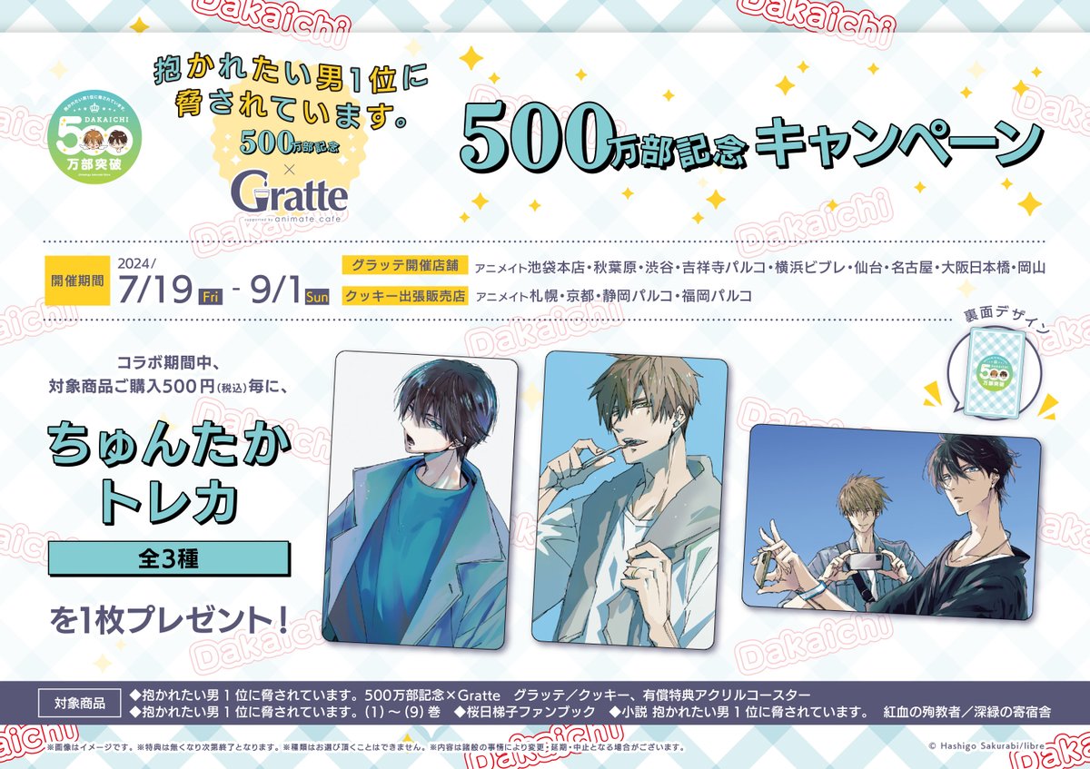 抱かれたい男1位に脅されています だかいち】バースデーケーキ特典