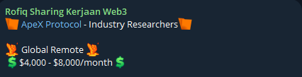 VonRofX's tweet photo. Buat yang cari #kerjadiweb3, banyak opening untuk posisi non-tech yang baru aja saya upload di channel.
Silahkan cek disini> https://t.co/LW01z9Nbyf
#kerjadicrytpo #lokerweb3 #lokercrypto #kerjaremote #kerjaremoteweb3 https://t.co/qXMJ5ytdak
