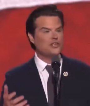HeidiOCanada's tweet photo. I 100% did NOT doctor or Photoshop this picture.
This is a screenshot from the video. Matt Gaetz actually looks like this right now. #BotchedBotox https://t.co/x9NXcuZl8o