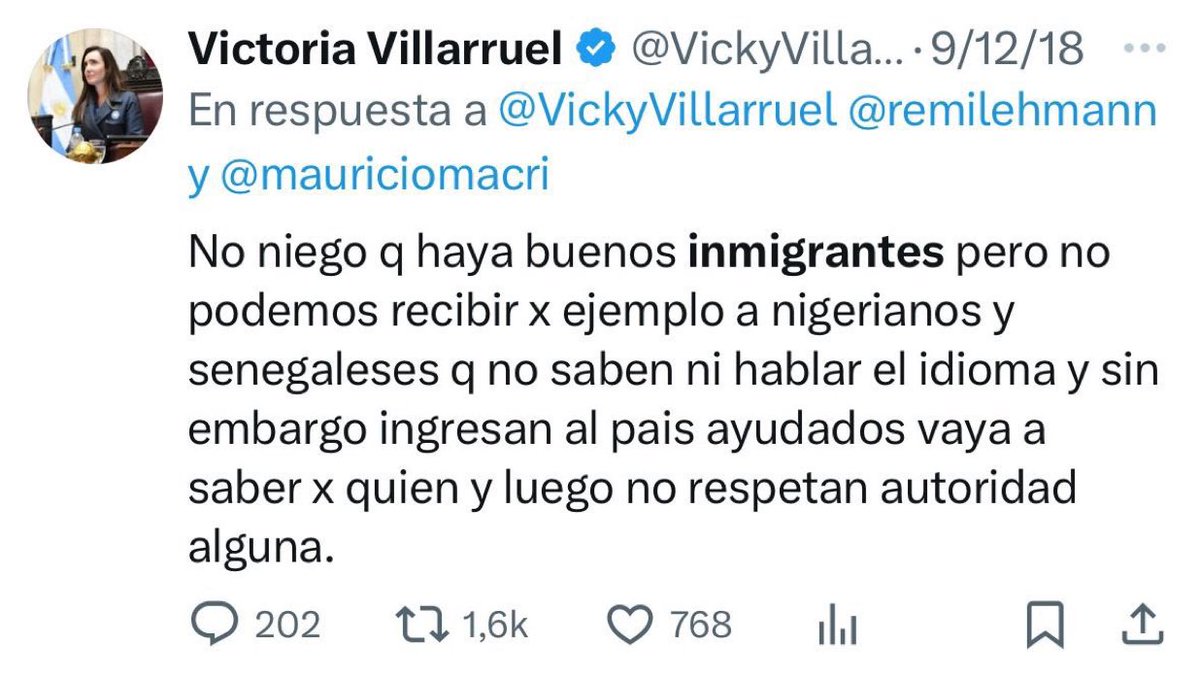 Vicepresidenta de la Nación.