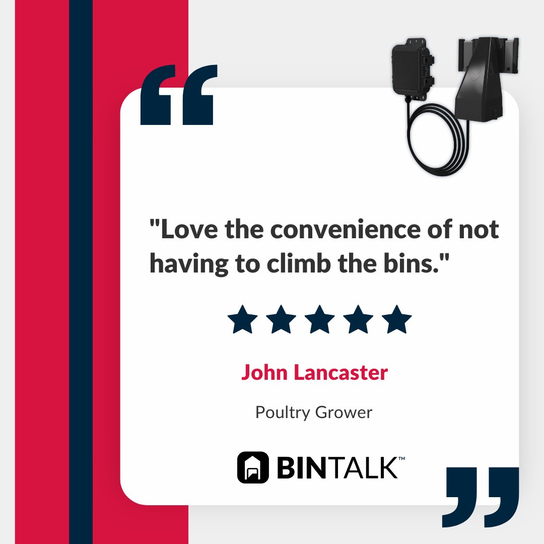 Gone are the days of climbing bins, and wondering when you'll run out of feed next. Learn how you can monitor feed bin levels at your fingertips with BinTalk: hubs.ly/Q02CKLPM0