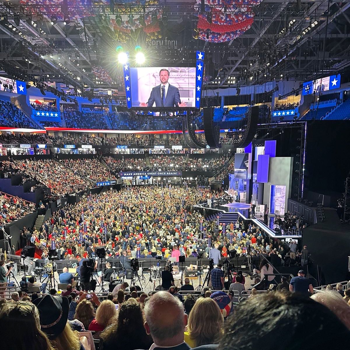 Listening to an incredible speech at the <a href="/GOPconvention/">GOP Convention</a> from our next Vice President @JDVance1! @RealDonaldTrump and JD Vance will #MakeAmericaGreatOnceAgain!