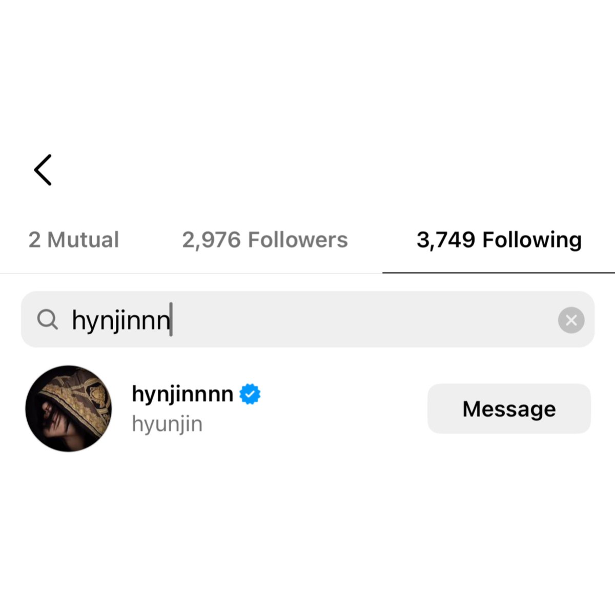 HHJCentral's tweet photo. Mugler’s Managing Director, Adrian Corsin, has followed #HYUNJIN on Instagram! 
#현진 @Stray_Kids https://t.co/XDqxaRJN9y