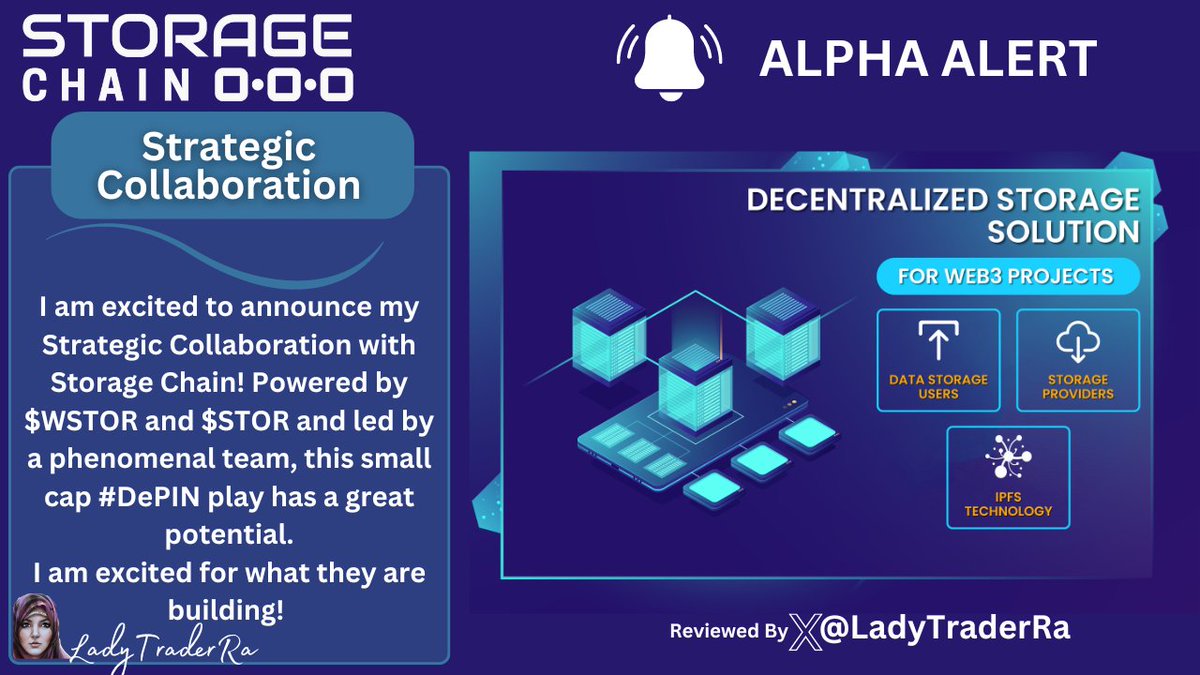 LadyTraderRa's tweet image. 🚨SMALL CAP ALPHA ALERT🚨

TL;DR: #DePIN and Decentralized Storage small cap play currently at an awesome 275K MCAP for an awesome #ROI potential, check out $WSTOR (listed on @MEXC_Official and Uniswap!) @StorageChain!  

Checkout the tokenomics and contract info here:…