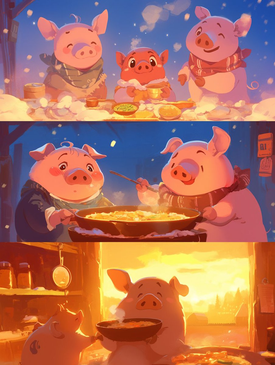 🐷 Winter warmth with my favorite piggy pals! ❄️

From cozy dinners to cooking together, these moments make the cold worth it. 🍲

#PiggyLand