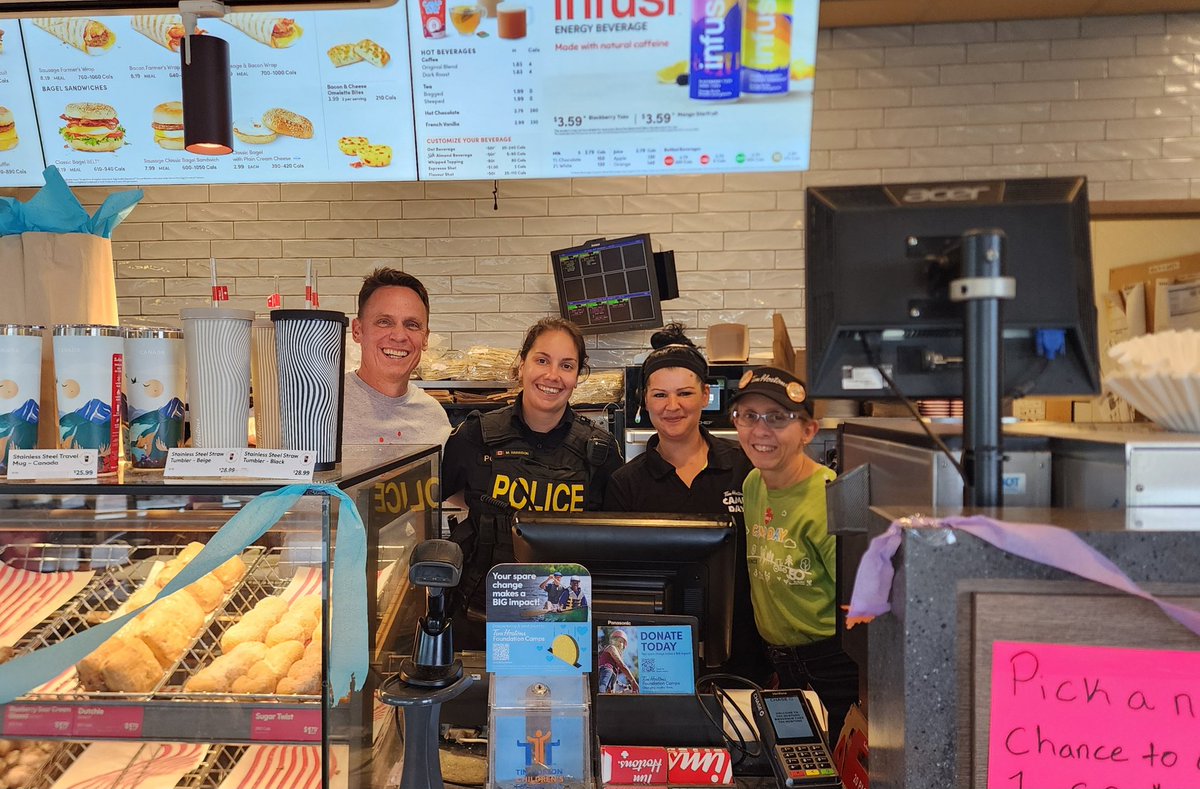 OPP_CR's tweet photo. #BbrOPP had the pleasure of helping out at @TimHortons for #TimsCampDay! Thanks for helping send kids to camp! ^sb @Gateway2Muskoka https://t.co/nFt8CM8FT1