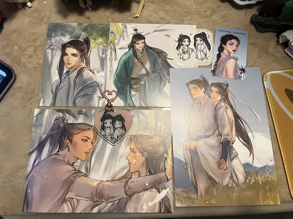 copperxquake's tweet photo. Thank you, @jessehuang52, my LiuShen stuff arrived 🥺 https://t.co/ztZFJEuNMg