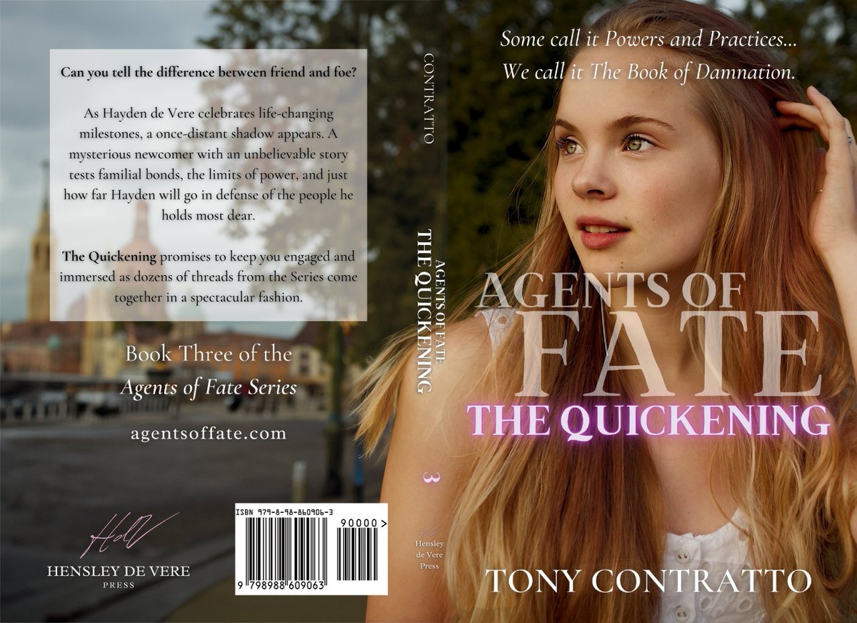 Tony Contratto (@tonycontratto) on Twitter photo Coming 8/13/24: The Quickening is the third book in The Agents of Fate Series. #agentsoffate <a href="/hensleydevere/">Hensley de Vere Press</a> #bookstoread Coming 8/13/24: The Quickening is the third book in The Agents of Fate Series. #agentsoffate <a href="/hensleydevere/">Hensley de Vere Press</a> #bookstoread