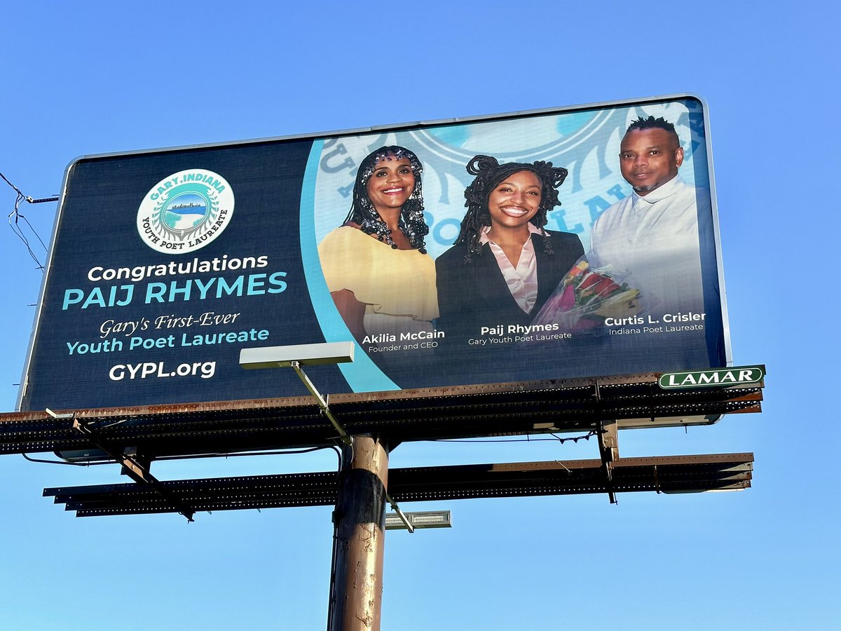 GIYouthPoet's tweet photo. Celebrating our two history-making Poet Laureates from Gary, Indiana! https://t.co/2dqDUy1AmJ