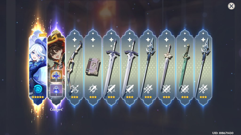 it's like hyv saw that i came back to genshin after two months offline and gave me furina on my first ten pull so that i dont leave again