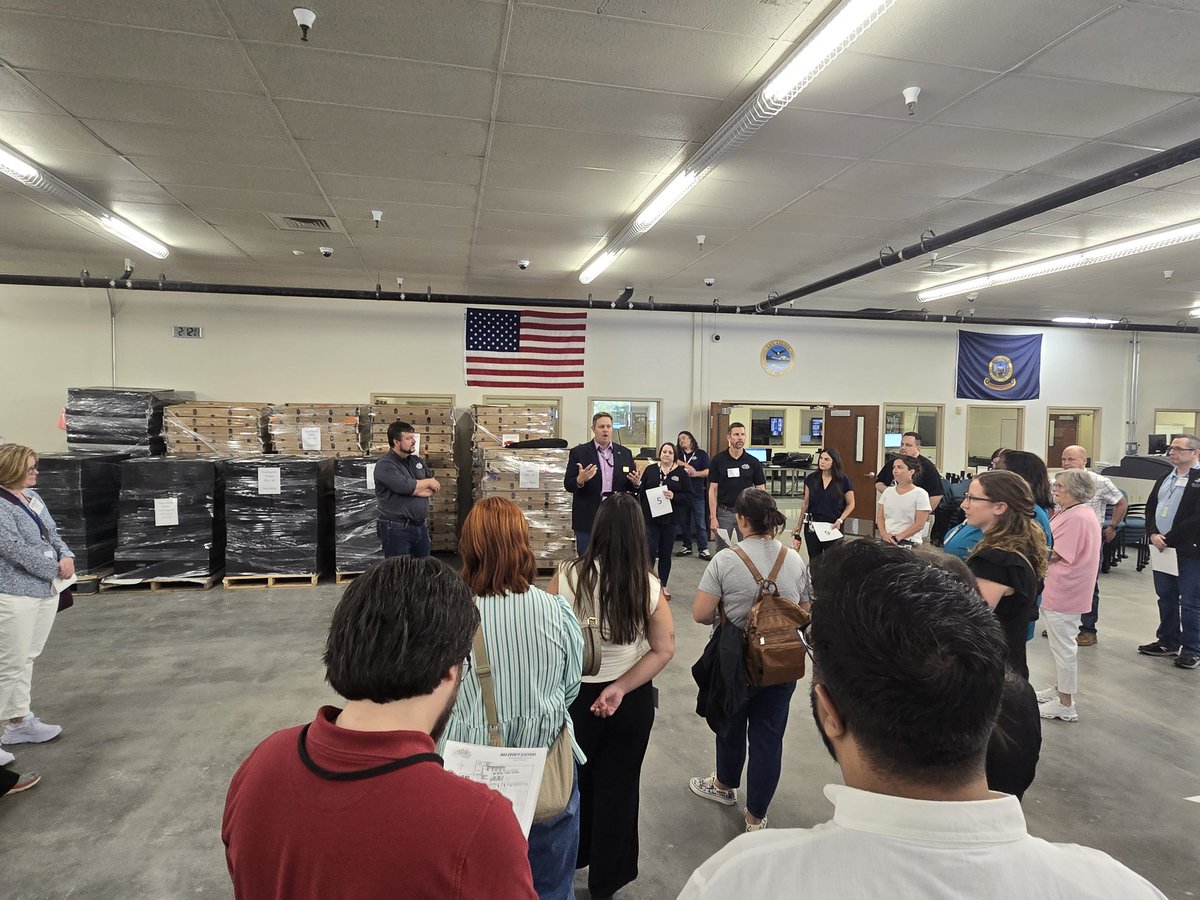 What. A. Day. &lt;&lt;4&gt;&gt;
Always a hit on @electioncenternaeo tours: the election warehouse!
Thanks to Ada County Elections for their hospitality.