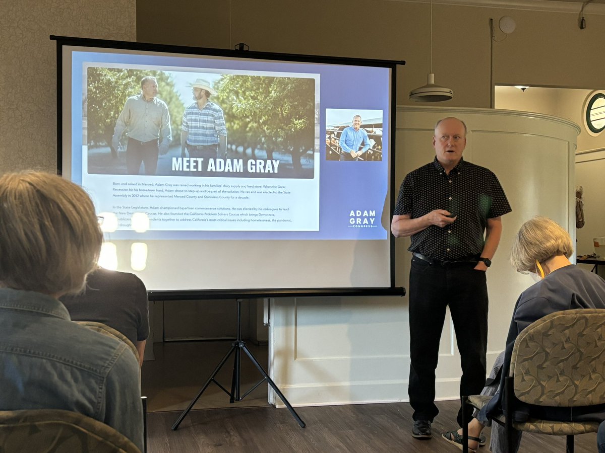 Valley_Sol's tweet photo. Honored to speak to the amazing political activists of @IndivisibleSac and @indivisibleyolo tonight to thank them for all their hard work to help elect @AdamGrayCA to Congress in CD13! https://t.co/gJhPw4wmOP