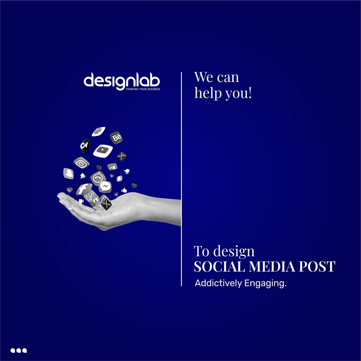 Designlabpune's tweet photo. Want Posts that capture Attention?

Designlab creates social media graphics that are addictively engaging. Our designs help your brand connect with the audience and stand out in their feeds.

Ready to elevate your social media game? Check out our portfolio and https://t.co/oVtUnctkzo