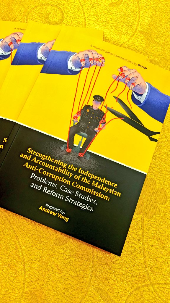 BERSIH (@bersihofficial) on Twitter photo Hot off the press! Introducing our newest report on reforming the Malaysian Anti-Corruption Commission (MACC) and how to increase its accountability and independence. Authored by <a href="/drewYong/">Andrew Yong</a>, cover illustration by <a href="/aminlandak/">Yak Bok Te!</a>
Download: bersih.org/download/stren… Hot off the press! Introducing our newest report on reforming the Malaysian Anti-Corruption Commission (MACC) and how to increase its accountability and independence. Authored by <a href="/drewYong/">Andrew Yong</a>, cover illustration by <a href="/aminlandak/">Yak Bok Te!</a>
Download: bersih.org/download/stren…
