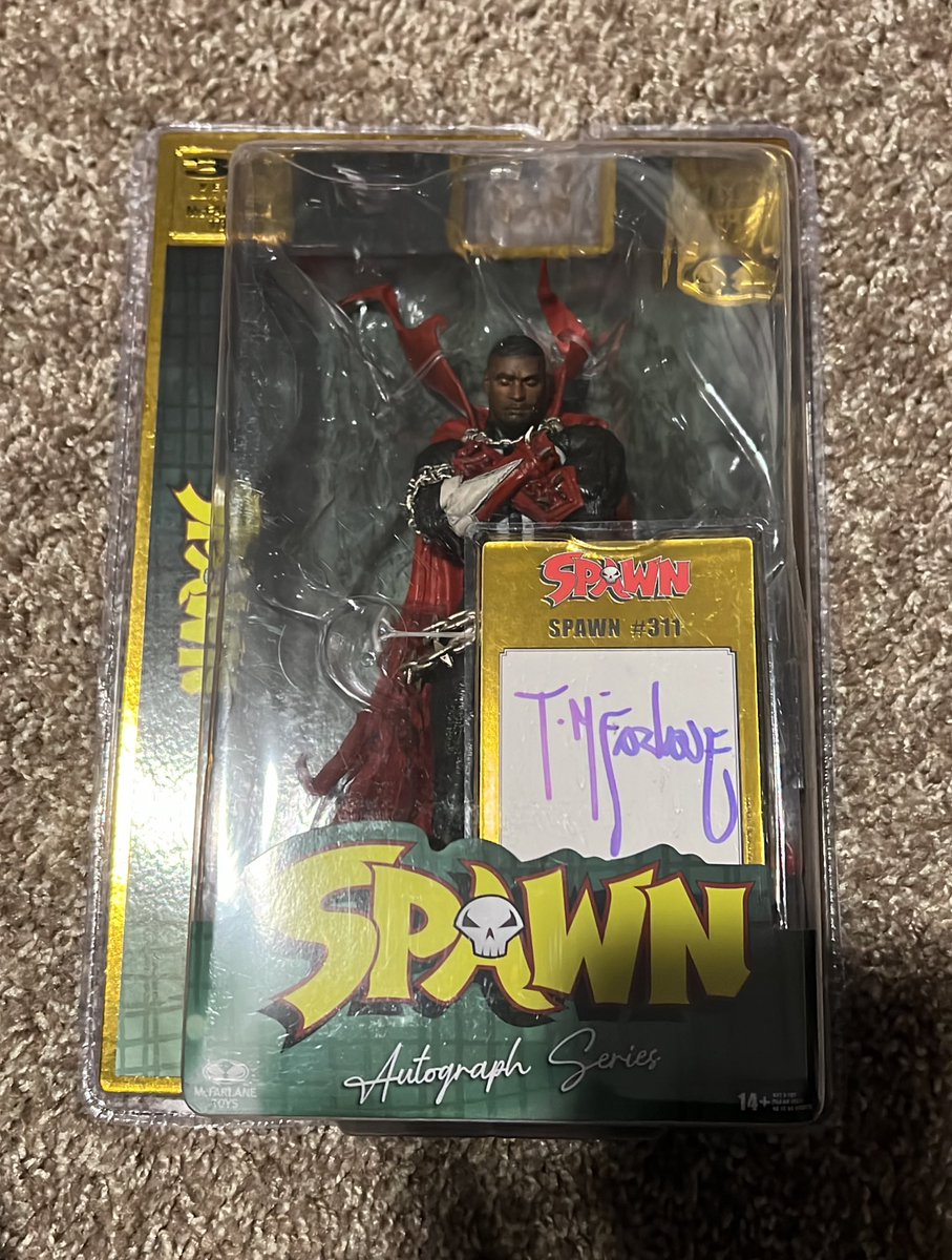 RAComicsLLC's tweet photo. #Spawn 311 autograph series #chadwickboseman gold series figure ππ»ππ»ππ» RIP
#dailyspawn #imagecomics #comicbooks @Todd_McFarlane @mcfarlanetoys https://t.co/Yl5aeJmUAA