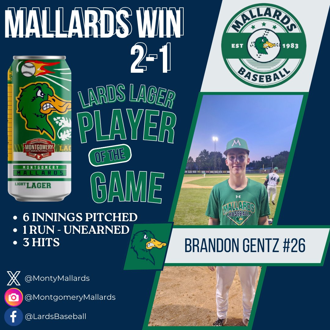 MontyMallards's tweet photo. That's 8 of the last 10 for the Ducks.  Gentz goes a solid 6 and Anderson with another save.  @DRSBaseball https://t.co/MmKQEClOSf