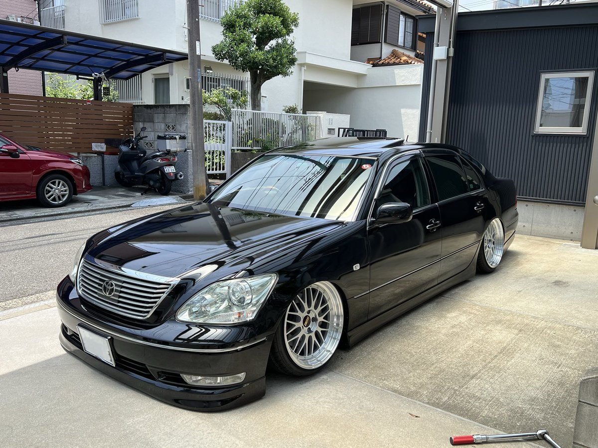 30セルシオにBBS LM 19インチ いつもの10J 4本 やっぱりセルシオは