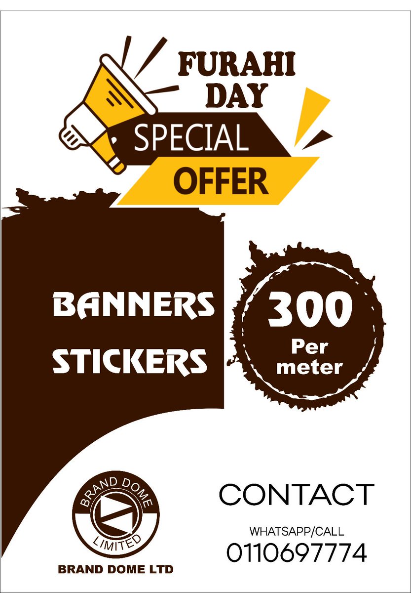 Brand_Dome's tweet photo. Good morning good people, Yes It's kshs 300 per meter on 29th July,place your order today and enjoy our quality prints.

Contact us via 0110697774
SPEEDY : QUALITY 

#sifuna
#mandago
#Aoko
#jkia
#occupyuhurupark
#Maandamano https://t.co/xzD5ejZmgG
