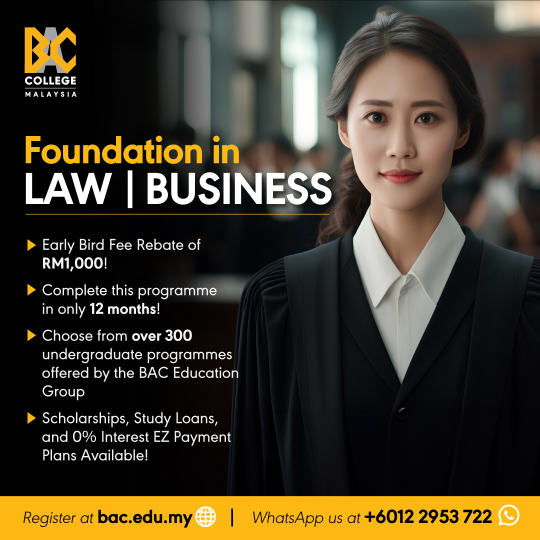 Ready to take a leap towards your academic goals? 

📷 WhatsApp us at +6012-2953722 or make a beeline to our BAC PJ Campus for a personalized counselling session with our esteemed Course Advisors! 
#BAC #BrickfieldsAsiaCollege #BACEducation #Foundation #Law #Business #Preu